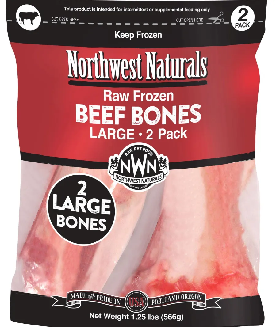 Shop Northwest Naturals Raw Beef Bone Dog Treats, Medium, 4-pk