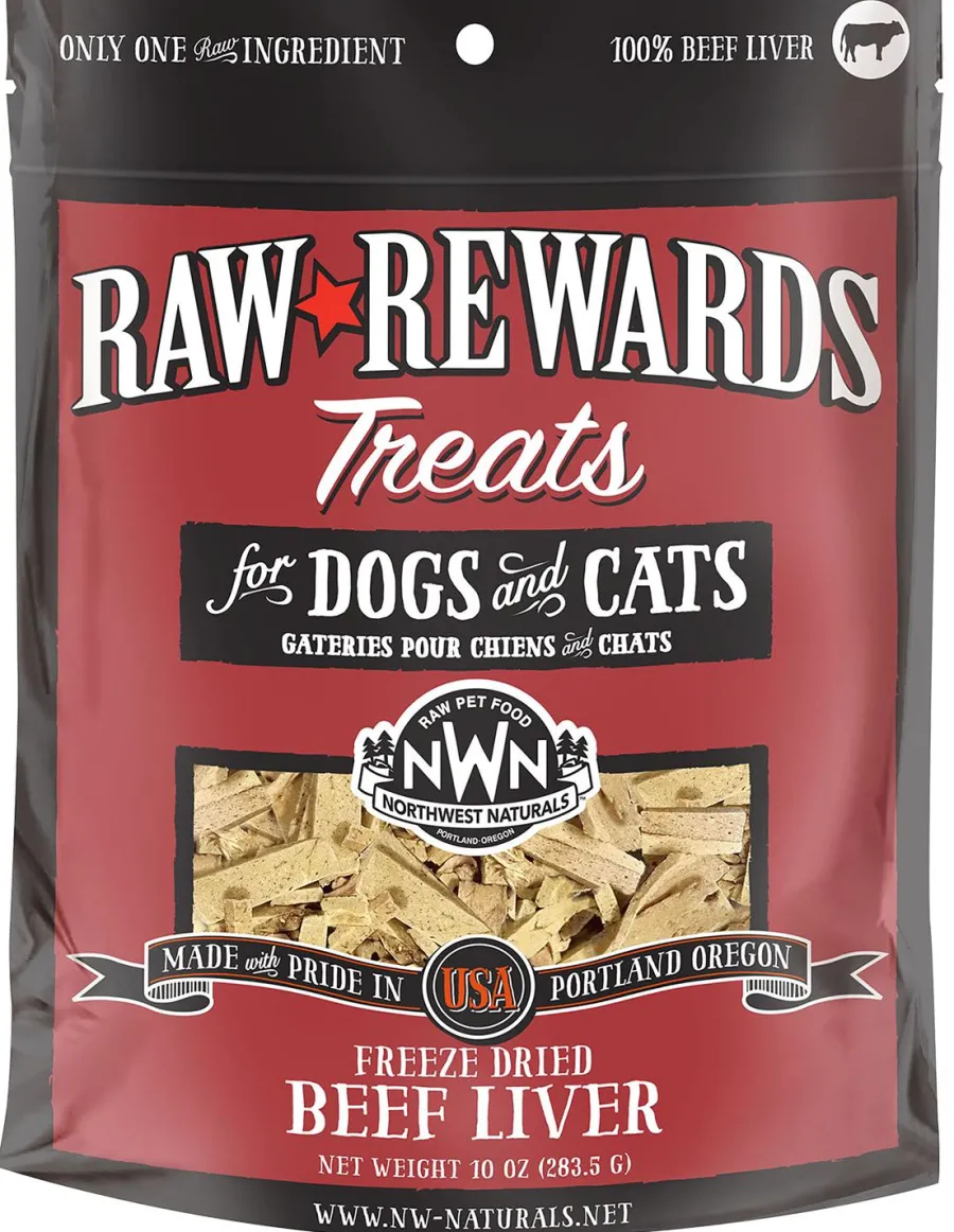 Best Sale Northwest Naturals Raw Rewards Beef Liver Freeze Dried Dog & Cats Treats, 10-oz