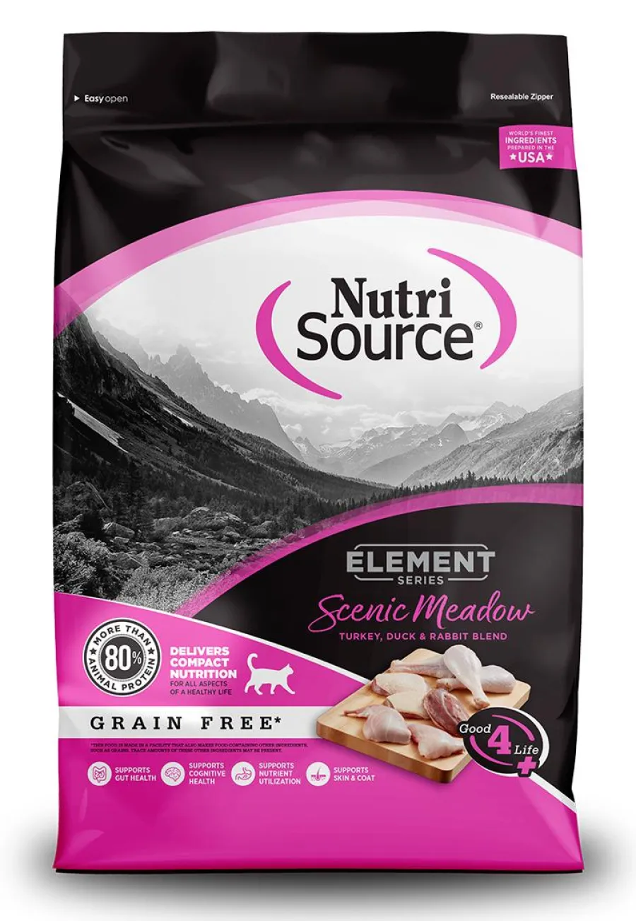 New NutriSource Element Scenic Meadow Grain-Free Dry Cat Food, 4-lb