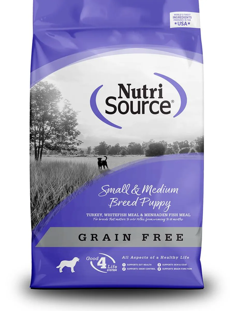 Discount NutriSource Small & Medium Breed Puppy Grain-Free Dry Dog Food, 4-lb