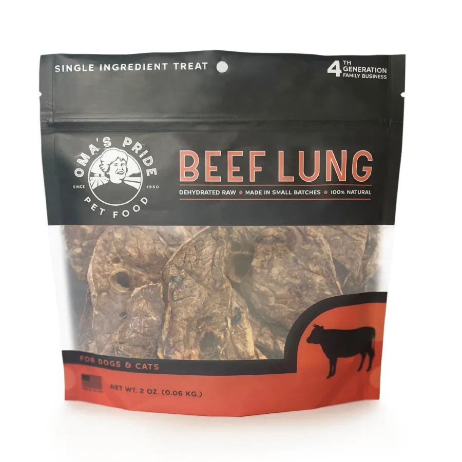 Discount Oma's Pride Beef Lung Dog & Cat Treats, 2-oz