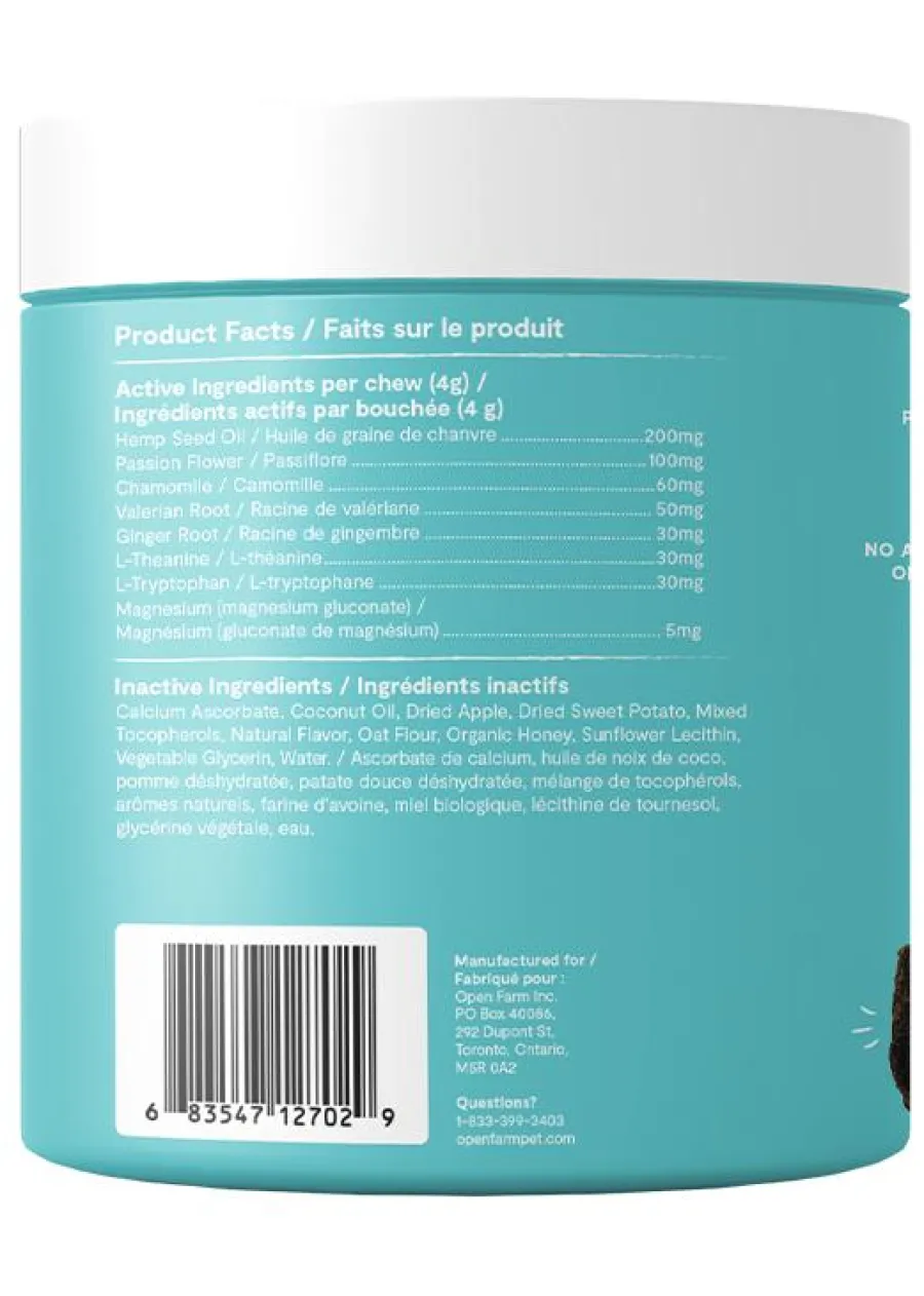Fashion Open Farm Calming Chews Dog Supplement, 90-count