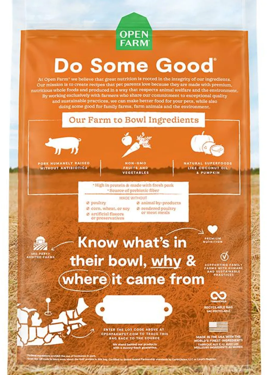 Best Open Farm Farmer's Table Pork Grain-Free Dry Dog Food, 22-lb