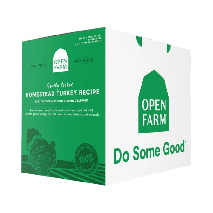 Shop Open Farm Gently Cooked Homestead Turkey Recipe Frozen Dog Food, 6-lb