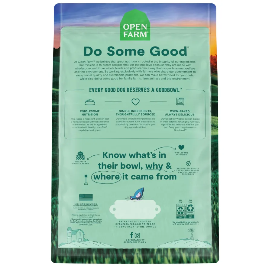 Online Open Farm Goodbowl Harvest Chicken & Brown Rice Dry Dog Food, 3.5-lb