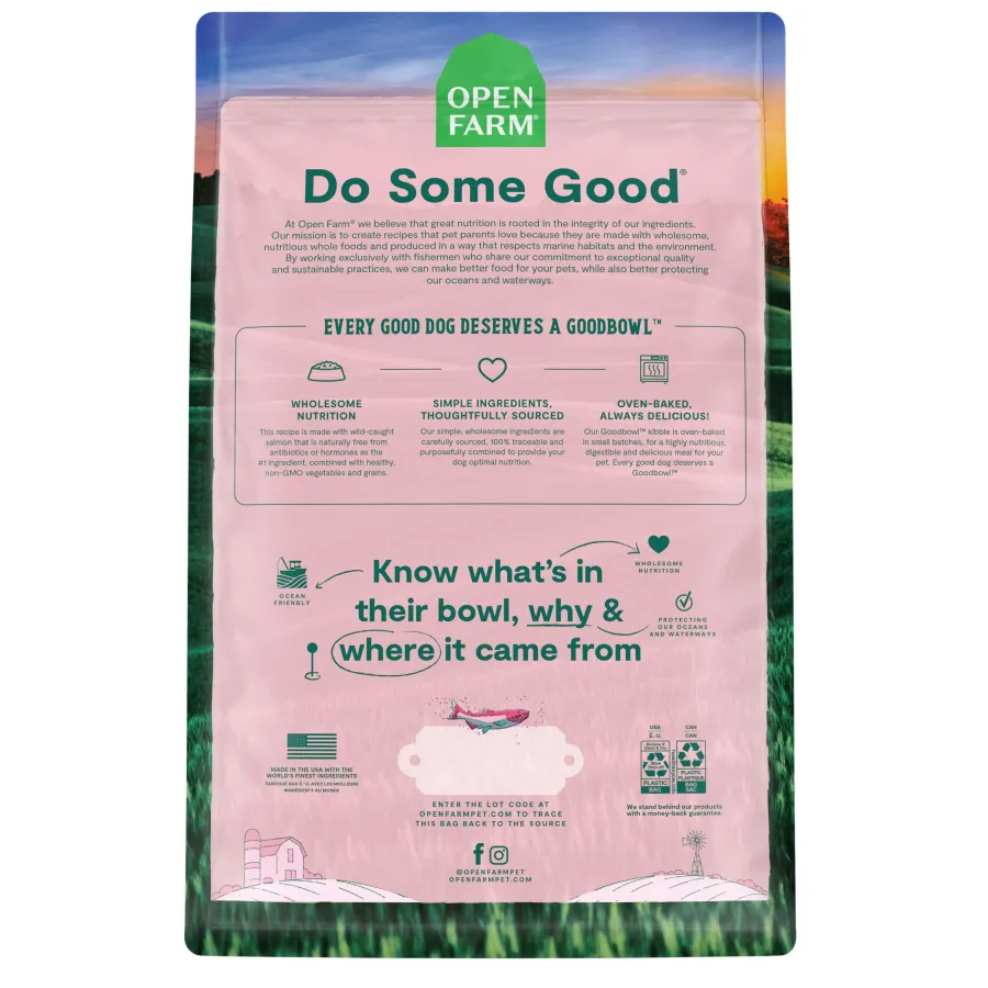 Discount Open Farm Goodbowl Wild-Caught Salmon & Brown Rice Dry Dog Food, 3.5-lb
