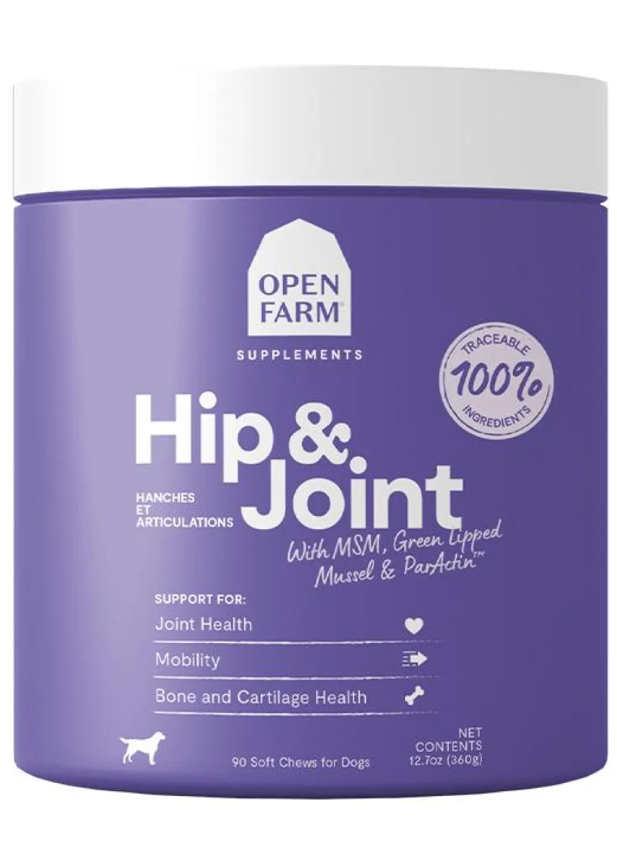 Online Open Farm Hip & Joint Chews Dog Supplement, 90-count