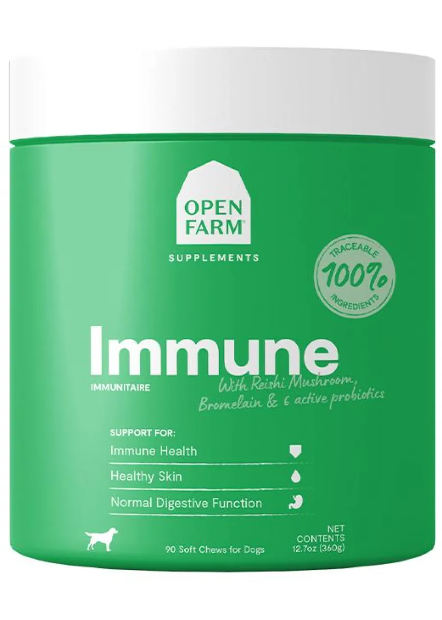 Discount Open Farm Immune Chews Dog Supplement, 90-count