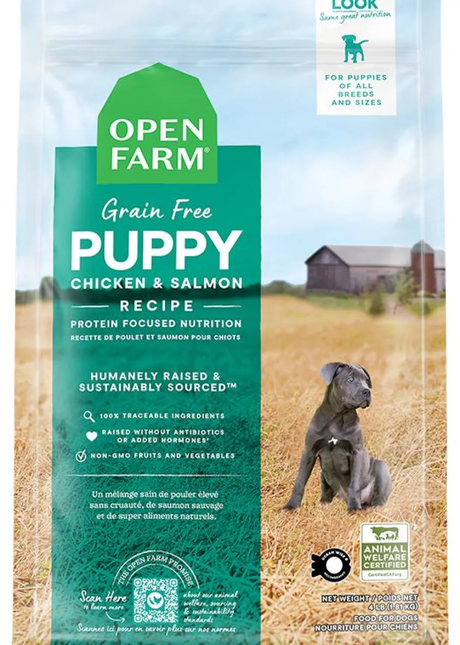 Hot Open Farm Puppy Chicken & Salmon Grain-Free Dry Dog Food, 22-lb