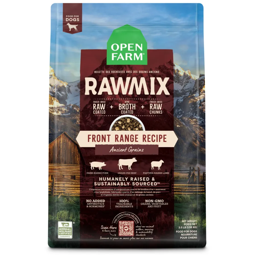 Clearance Open Farm RawMix Front Range Ancient Grains Dry Dog Food, 3.5-lb