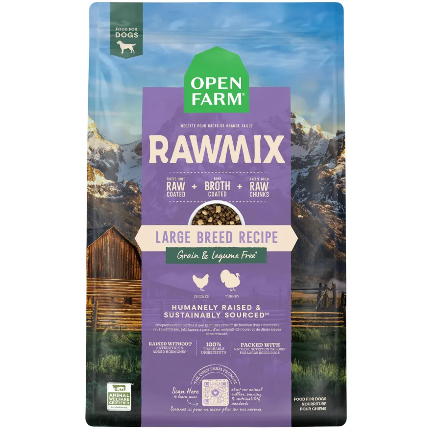 Discount Open Farm RawMix Large Breed Recipe Grain-Free Dry Dog Food, 20-lb