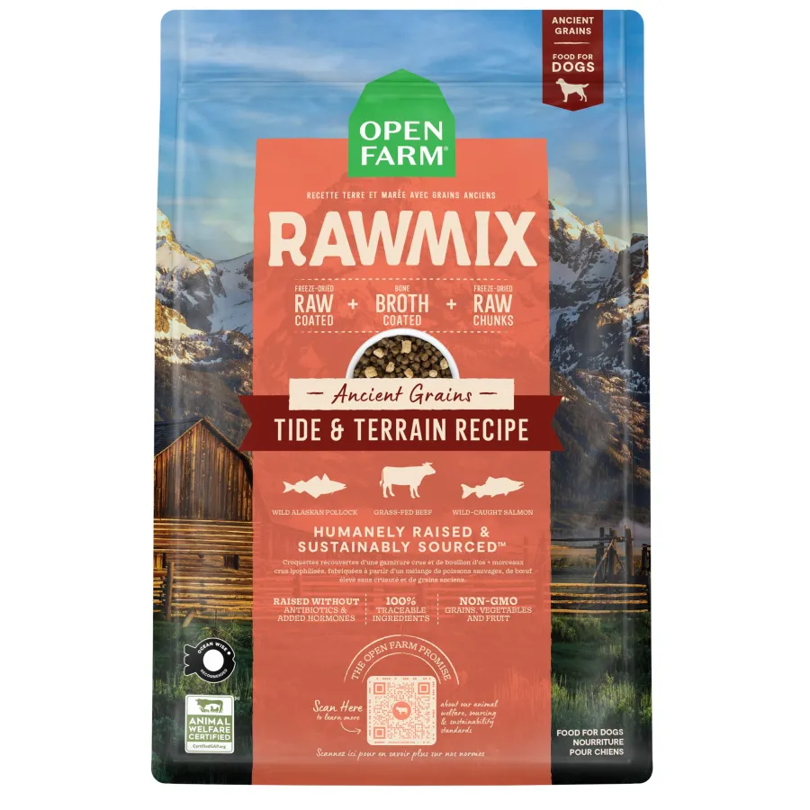 Best Sale Open Farm RawMix Tide & Terrain with Ancient Grains Recipe Dry Dog Food, 3.5-lb