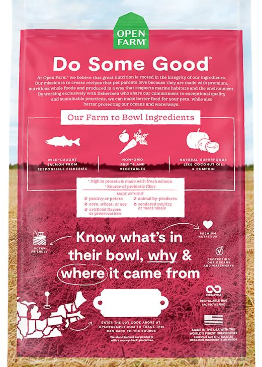 Hot Open Farm Wild-Caught Salmon Grain-Free Dry Dog Food, 22-lb