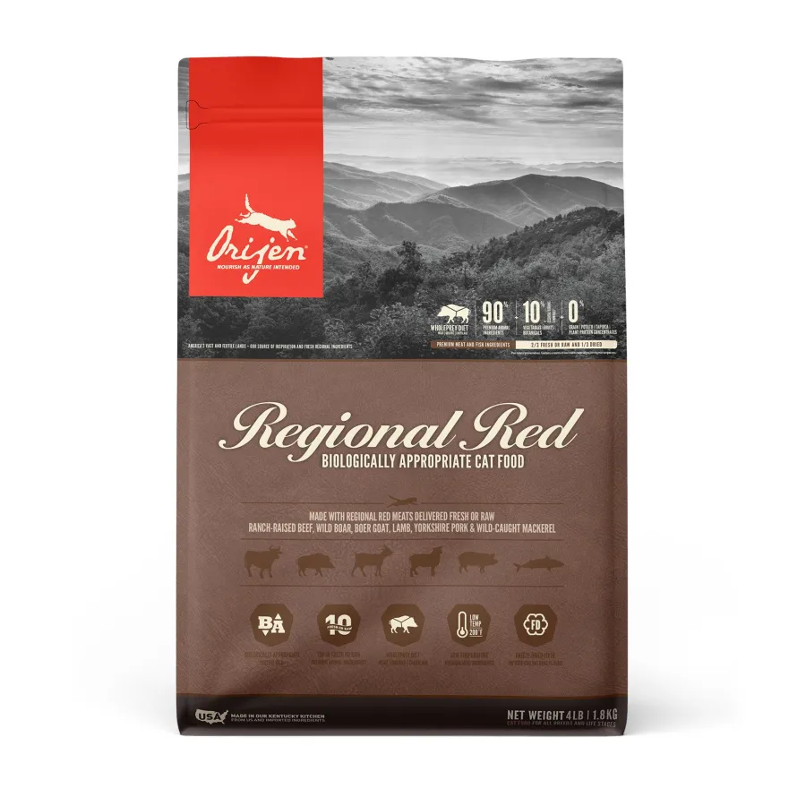 Hot ORIJEN Regional Red Grain-Free Dry Cat Food, 4-lb