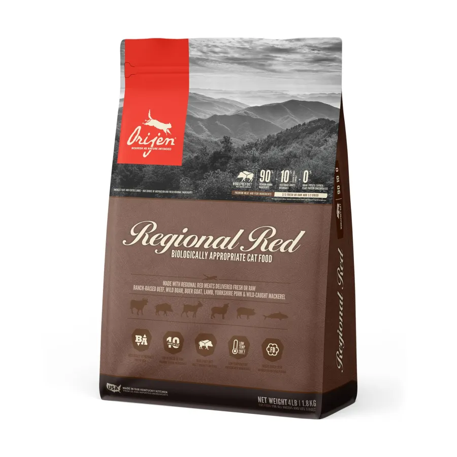 Hot ORIJEN Regional Red Grain-Free Dry Cat Food, 4-lb