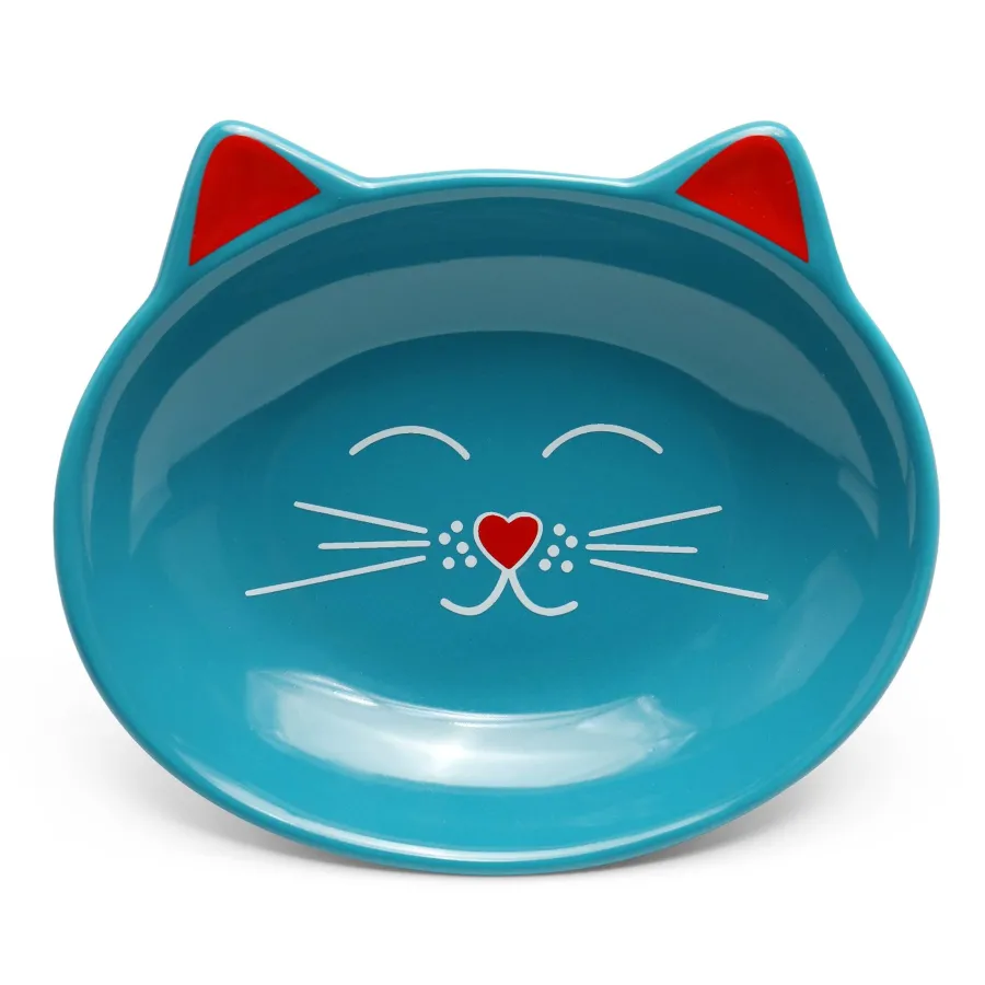 Online Park Life Designs Oscar Cat Dish, Blue