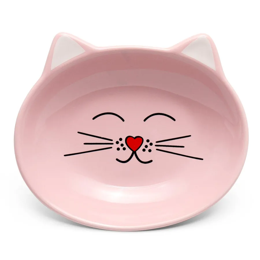 Outlet Park Life Designs Oscar Cat Dish, Pink