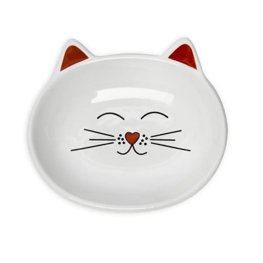 Cheap Park Life Oscar Ceramic Cat Dish, White