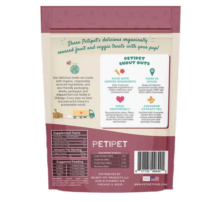 Fashion Petipet Turmeric Dog Treats, 7-oz