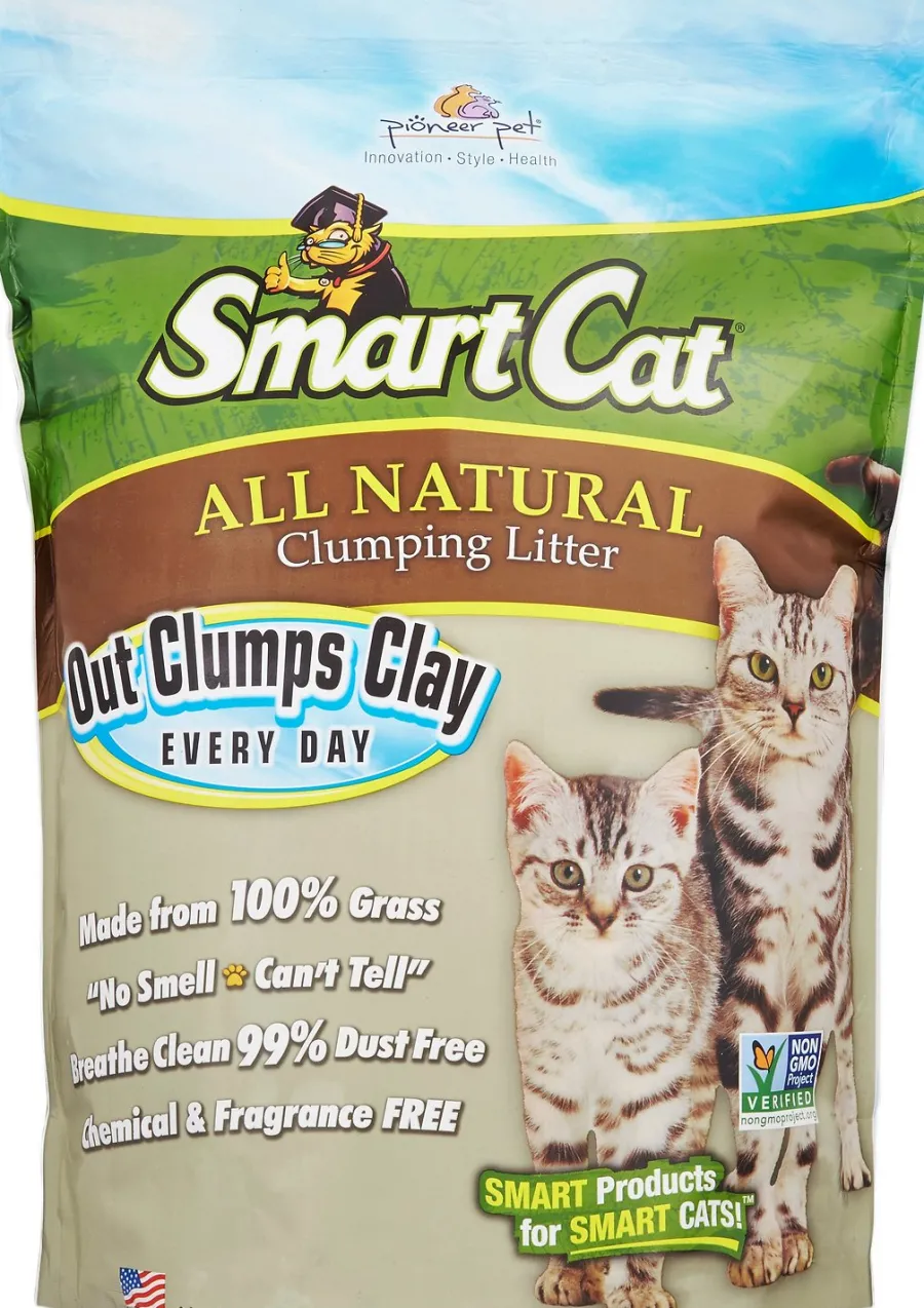 Discount Pioneer Pet SmartCat Unscented Clumping Grass Cat Litter, 10-lb