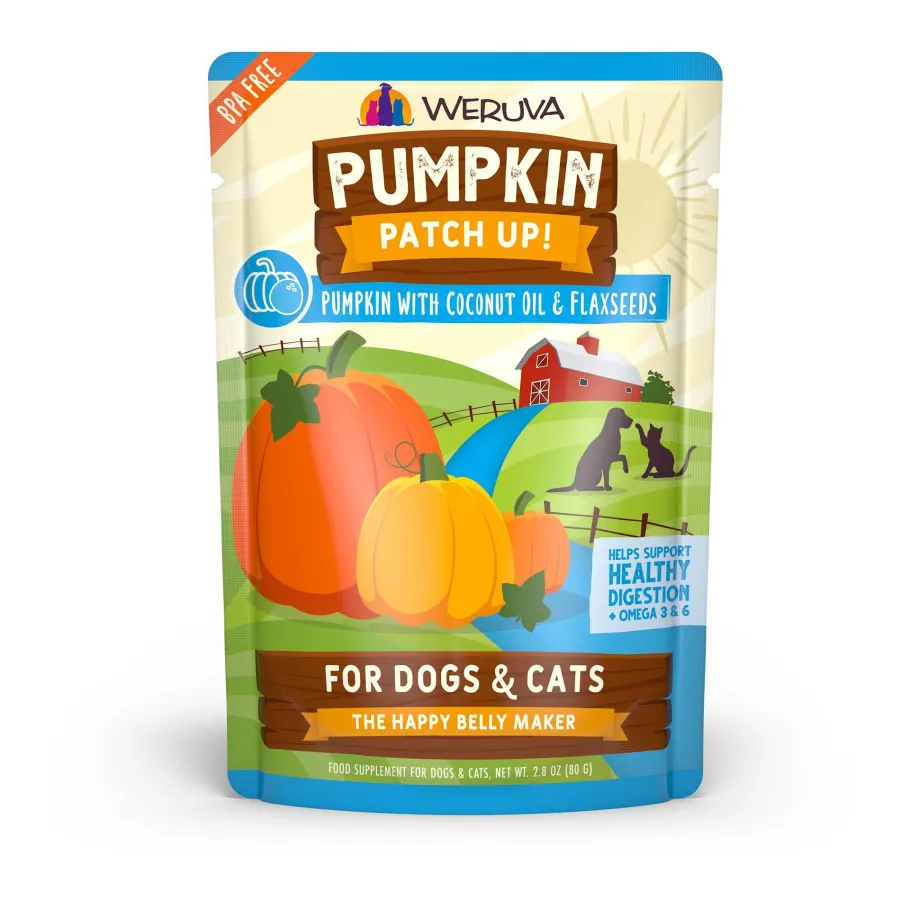 Clearance Weruva Pumpkin Patch Up Pumpkin with Coconut Oil & Flaxseeds Dog & Cat Supplement, 2.8-oz