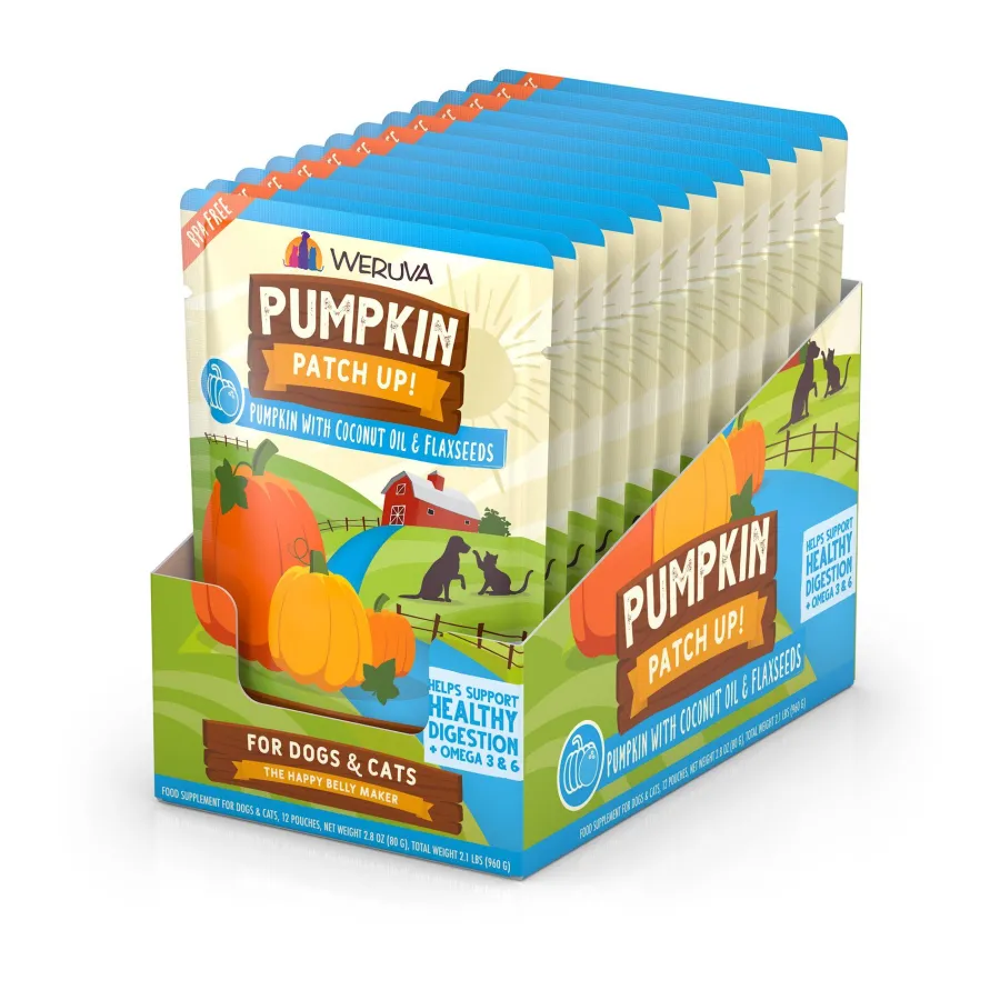Clearance Weruva Pumpkin Patch Up Pumpkin with Coconut Oil & Flaxseeds Dog & Cat Supplement, 2.8-oz