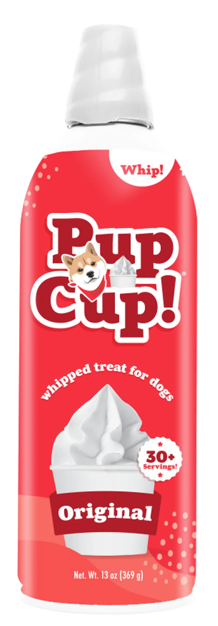 Hot Pup Cup Original Whipped Cream Frozen Dog Treats, 13-oz