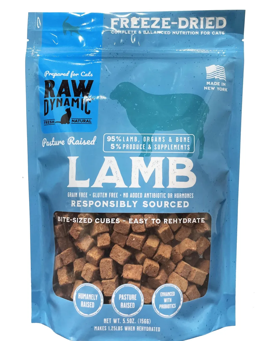Fashion Raw Dynami c Lamb Freeze-Dried Cat Food, 5.5-oz