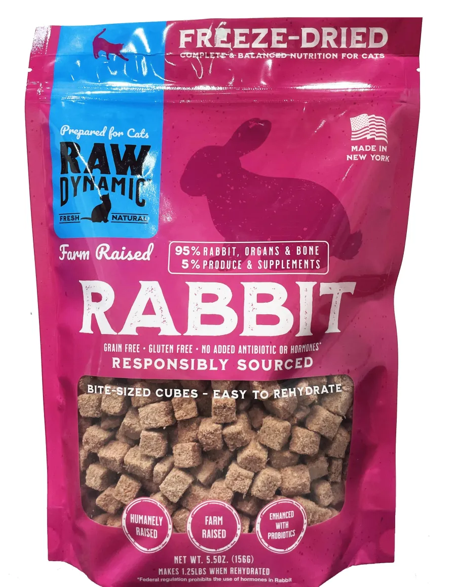 Fashion Raw Dynamic Rabbit Freeze-Dried Cat Food, 5.5-oz