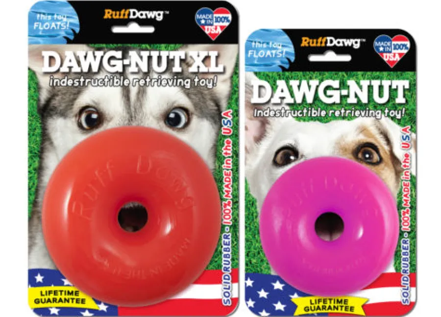 Best RuffDawg Indestructible Dawg Nut Dog Toy, Color Varies, Regular, 3.5-in