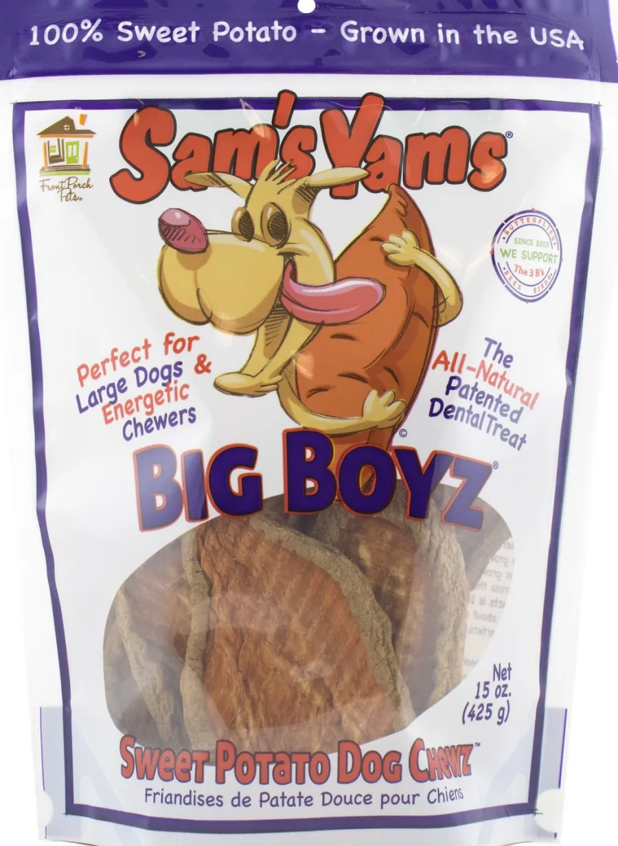Cheap Sam's Yams Big Boyz Sweet Potato Dog Treats, 15-oz