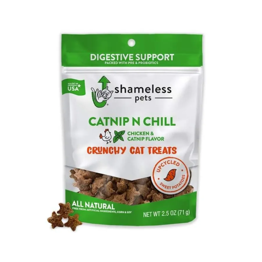 Flash Sale Shameless Pets Catnip N Chill Crunchy Cat Treats, 2.5-oz