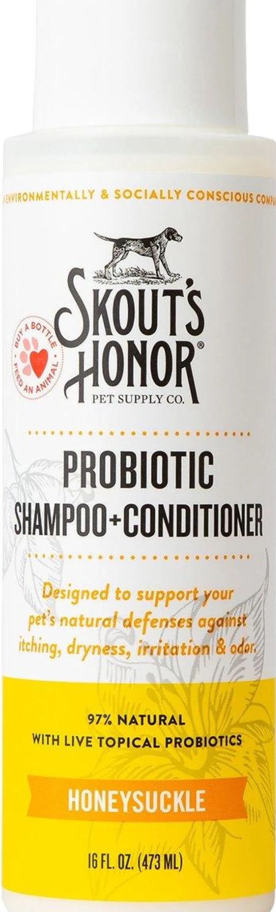 Best Skout's Honor Probiotic Honeysuckle Pet Shampoo & Conditioner, 16-oz
