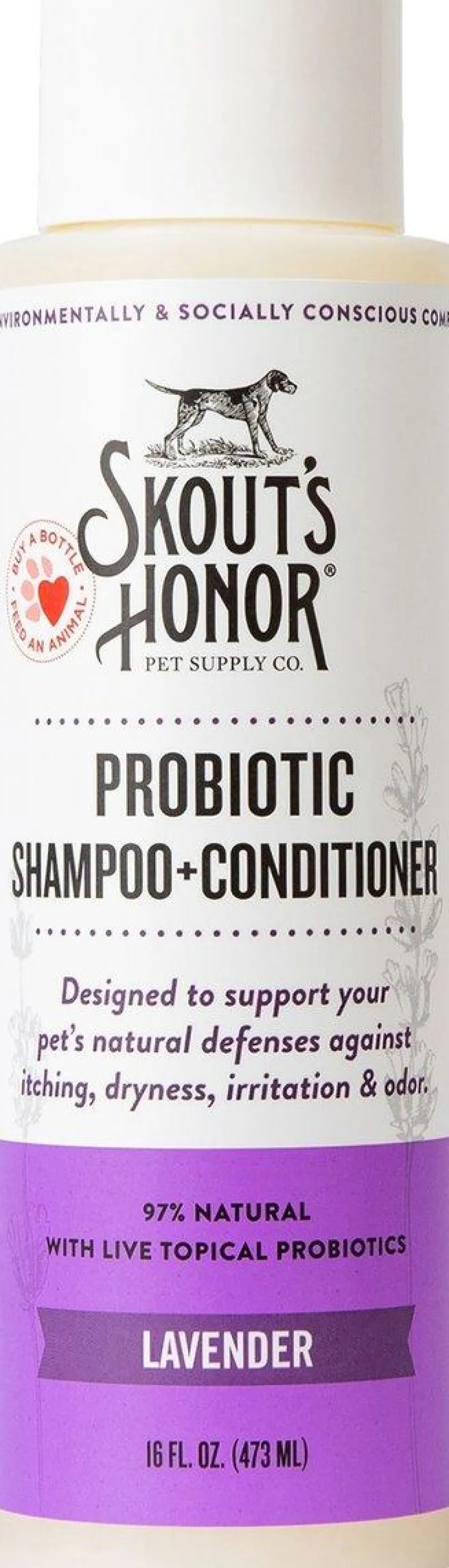 Flash Sale Skout's Honor Probiotic Lavender Pet Shampoo & Conditioner, 16-oz