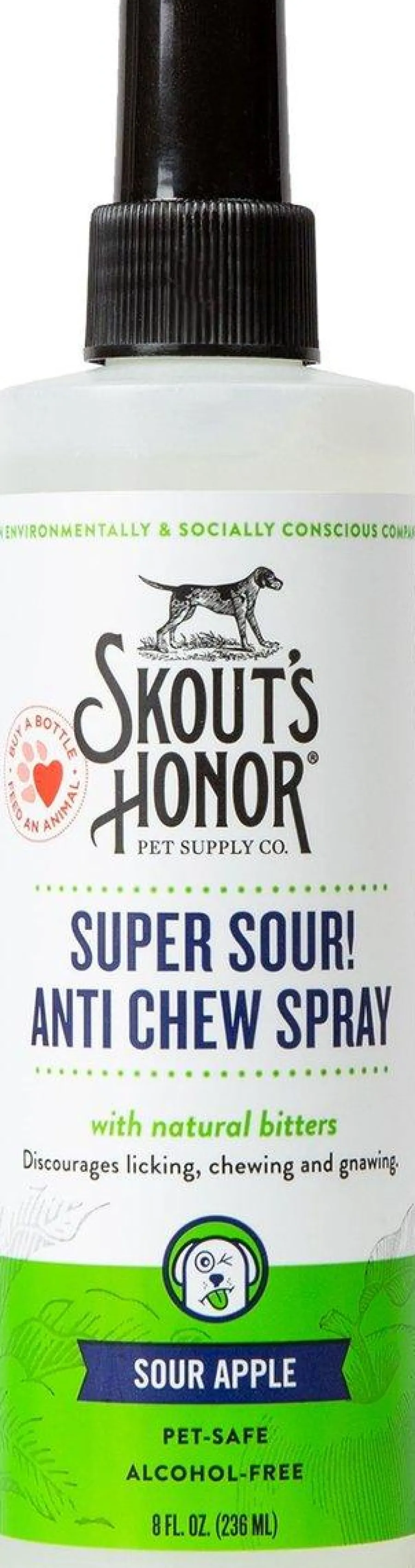 Store Skout's Honor Super Sour! Anti Chew Spray for Dogs, 8-oz