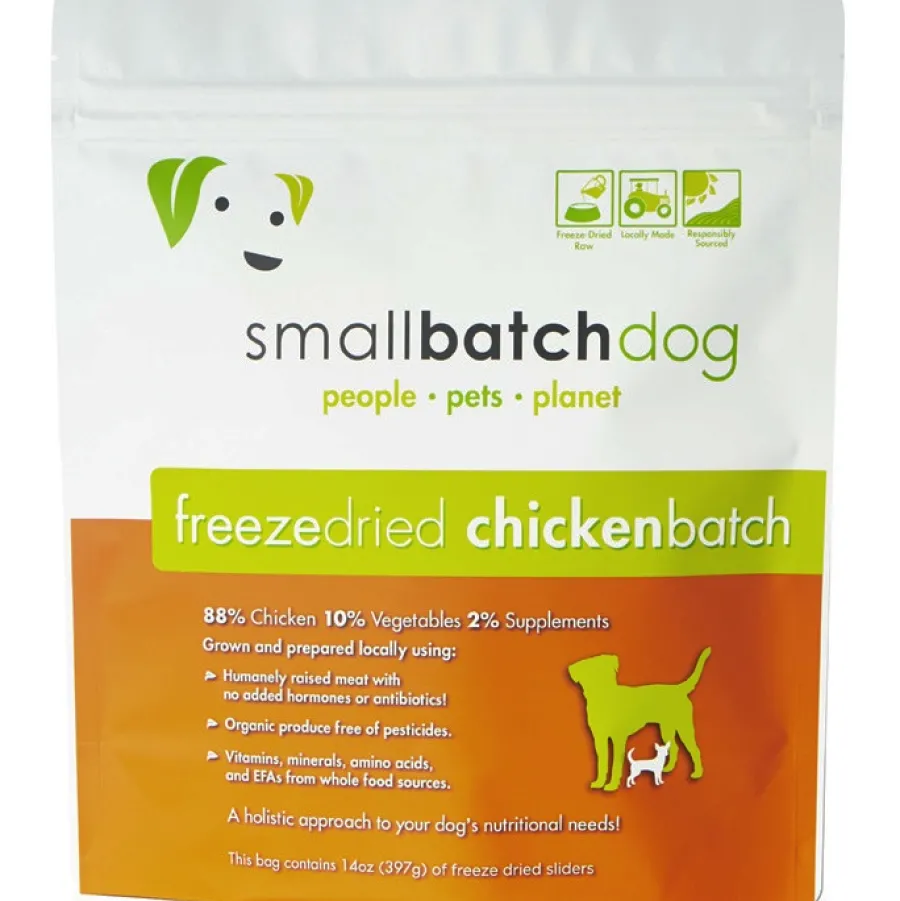 Online Smallbatch Dog Chicken Sliders Freeze-Dried Dog Food, 14-oz