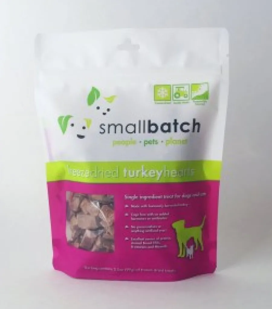 Best Smallbatch Treats Freeze Dried Turkey Hearts, 3.5-oz