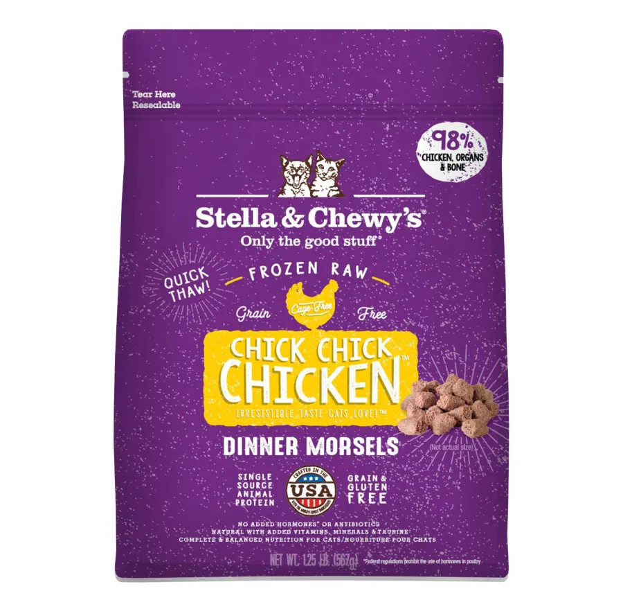 Best Sale Stella & Chewy's Chick Chick Chicken Dinner Morsels Raw Frozen Cat Food, 1.25-lb