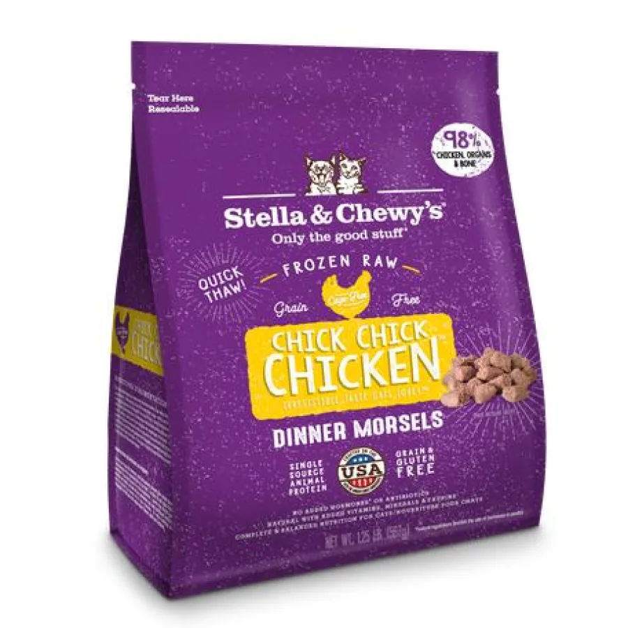 Best Sale Stella & Chewy's Chick Chick Chicken Dinner Morsels Raw Frozen Cat Food, 1.25-lb