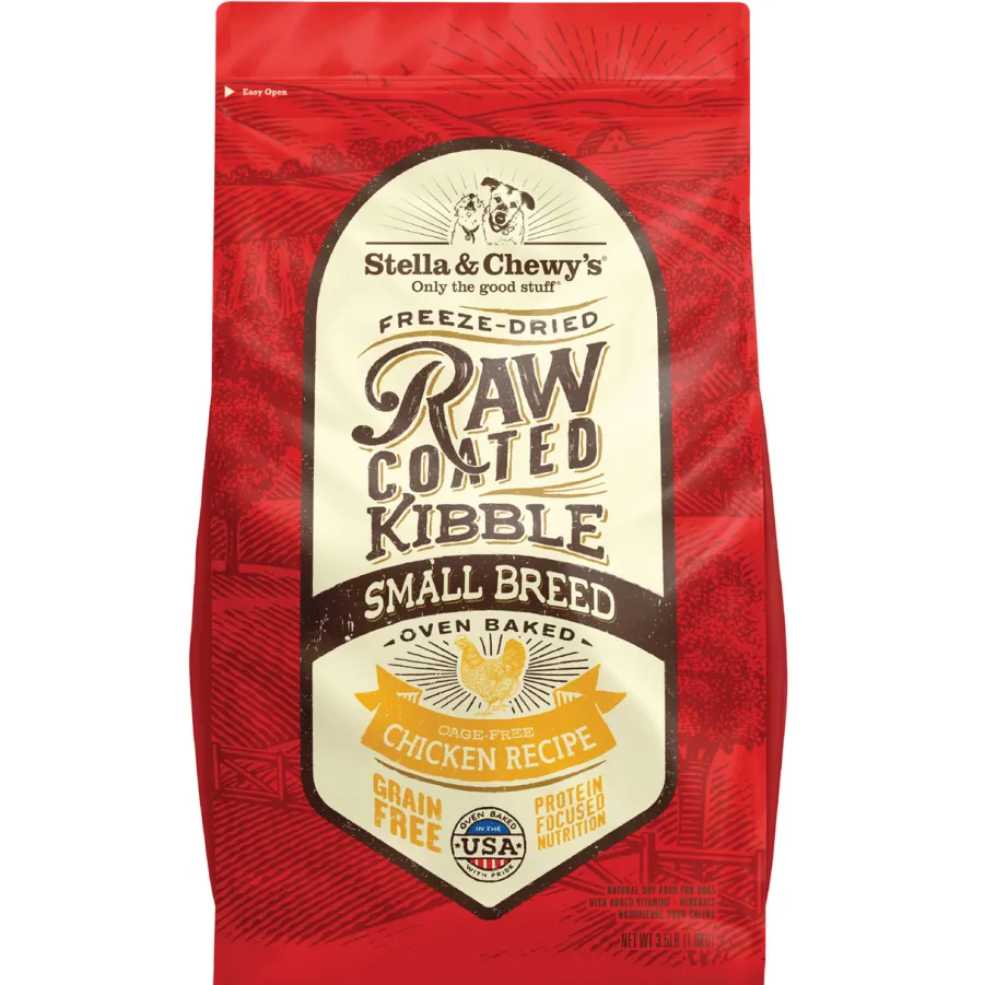 Hot Stella & Chewy's Freeze-Dried Raw Coated Kibble Chicken Small Breed Grain-Free Dry Dog Food, 3.5-lb