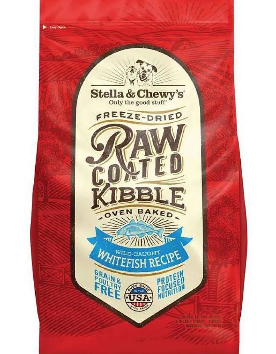 Hot Stella & Chewy's Raw Coated Kibble Whitefish Recipe Grain-Free Dog Food, 22-lb