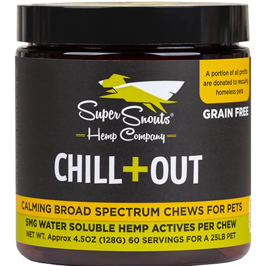 Clearance Super Snouts CHILL+OUT Calming BS Soft Chews Pet Supplement, 30-count