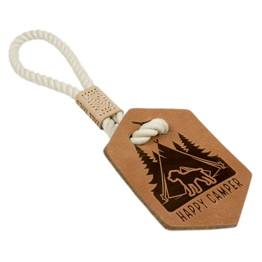 Outlet Tall Tails Natural Leather Happy Camper Tug Dog Toy, 13-in