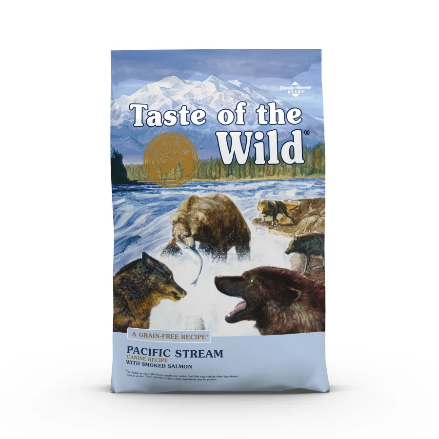 Hot Taste of the Wild Pacific Stream Grain-Free Dry Dog Food, 5-lb