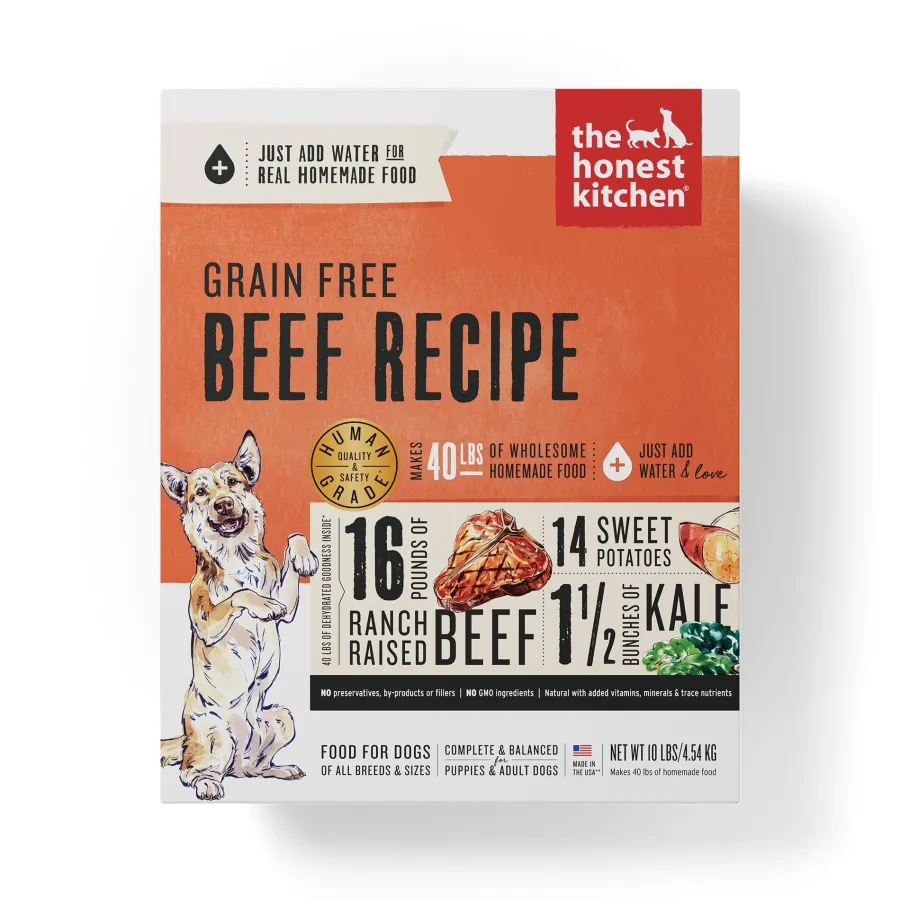 Outlet The Honest Kitchen Beef Recipe Grain-Free Dehydrated Dog Food, 10-lb box