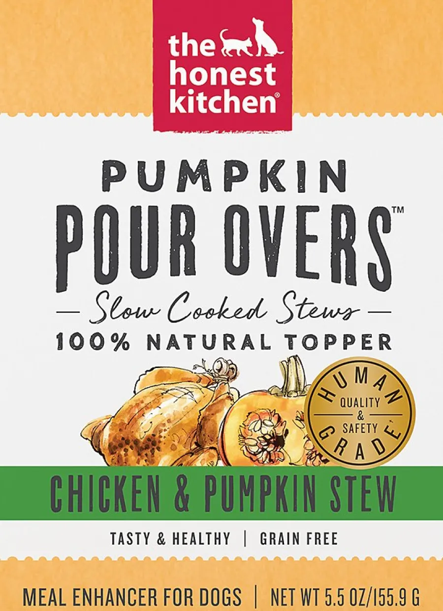 Online The Honest Kitchen Pumpkin Pour Overs Chicken & Pumpkin Stew Dog Food Topper, 5.5-oz