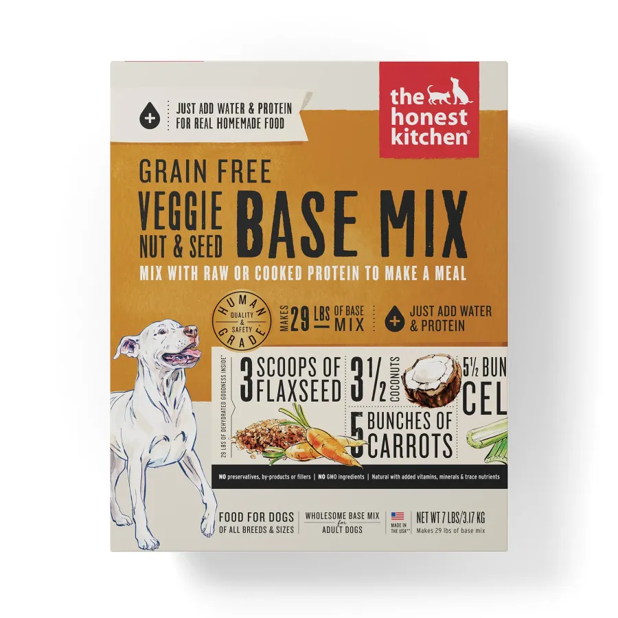 Sale The Honest Kitchen Veggie, Nut & Seed Base Mix Grain-Free Dehydrated Dog Food, 7-lb box