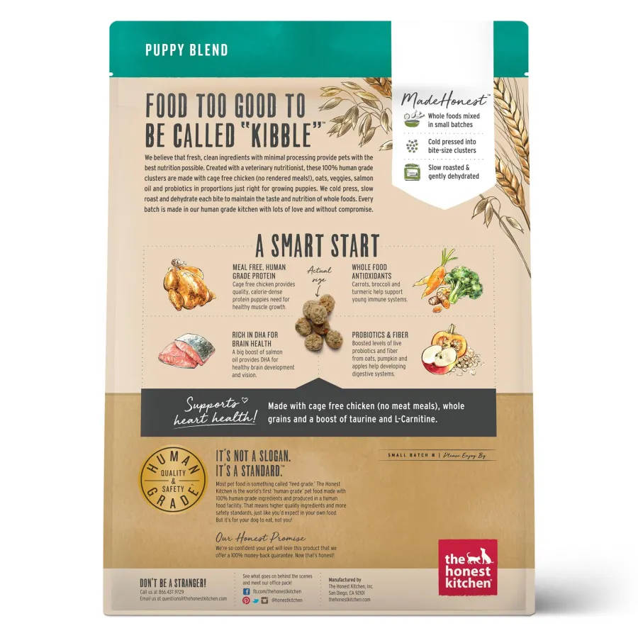 Shop The Honest Kitchen Whole Food Clusters Chicken Puppy Dry Dog Food, 4-lb