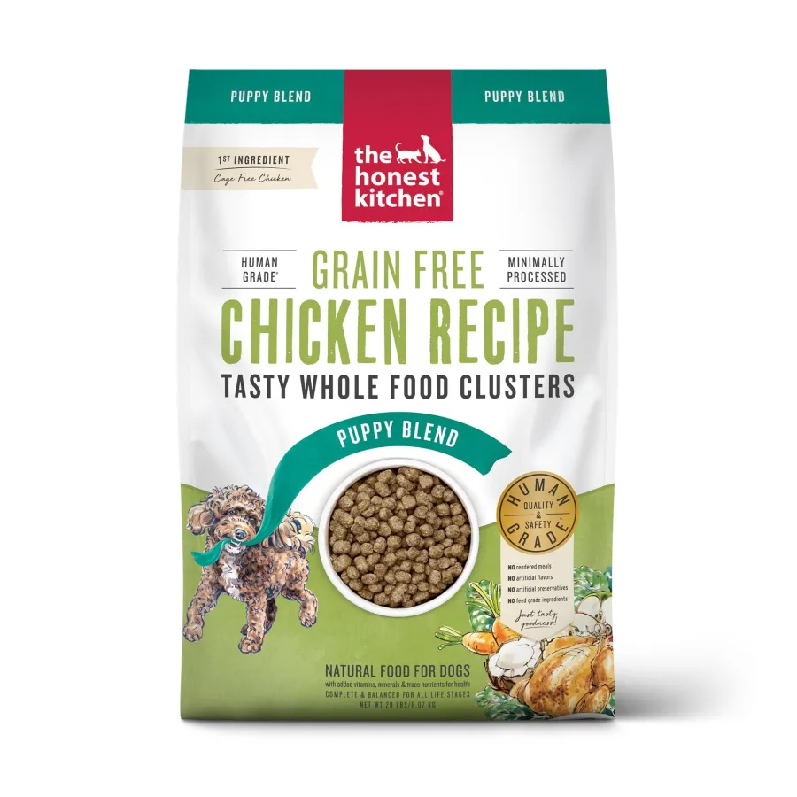 Outlet The Honest Kitchen Whole Food Clusters Chicken Puppy Grain-Free Dry Dog Food, 20-lb
