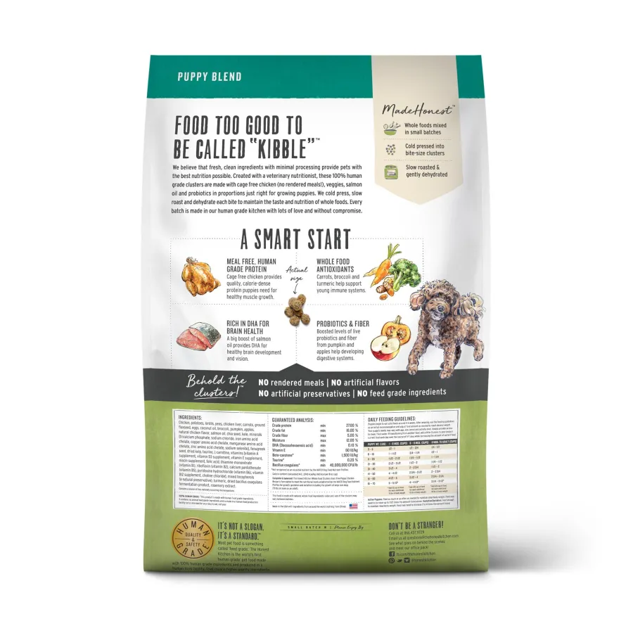 Outlet The Honest Kitchen Whole Food Clusters Chicken Puppy Grain-Free Dry Dog Food, 20-lb